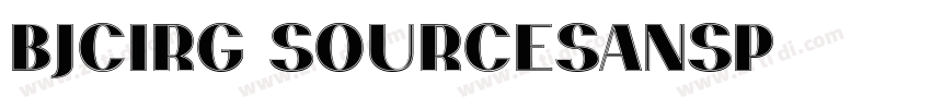 BJCIRG SourceSansP字体转换
